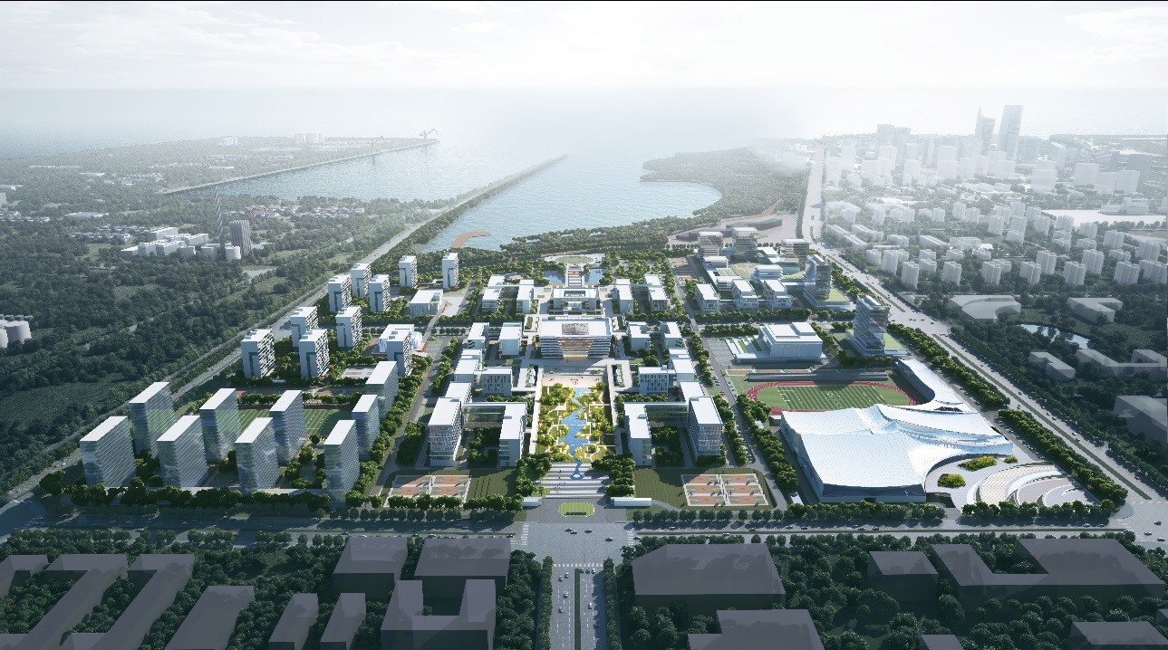 煙臺(tái)大學(xué)開發(fā)區(qū)科教園區(qū)建設(shè)效果圖 煙臺(tái)大學(xué)開發(fā)區(qū)科教園區(qū)建設(shè)效果圖